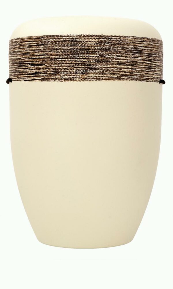 Bio-Urne "Sisal" elfenbein