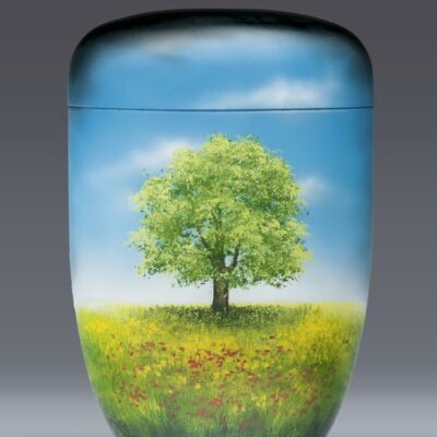 Bio-Urne Mod. 25-3632 "Baum-Blumenwiese"