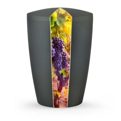 Bio-Urne "Natura" Weinrebe, anthrazit